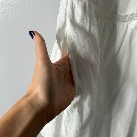 Abercrombie & Fitch Lace Corset Mini Skort Dress Women’s Medium White Milkmaid - Picture 8 of 10